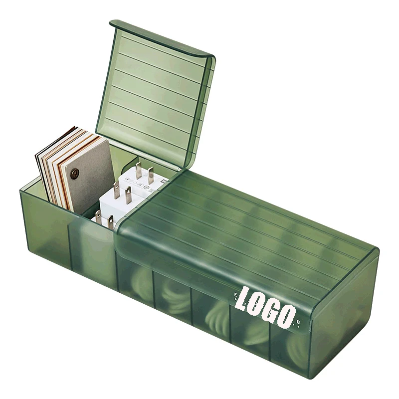 Data Cable Organizer Box /Charge Cable Management 7 Compartments Storage Box 1