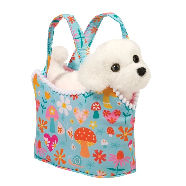 Retro Chic Sassy Pet Sak w/Bichon Frise Stuffed Animal 1