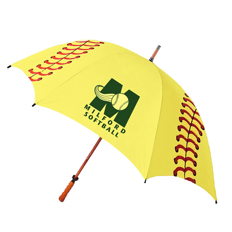 Sporty Wood Shaft Softball Canopy Golf Umbrella 1
