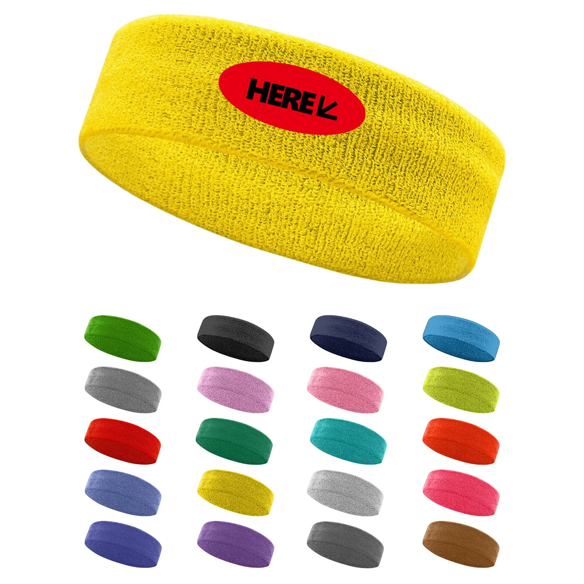 Sweat Absorbent Sport Headbands-MOQ50 1