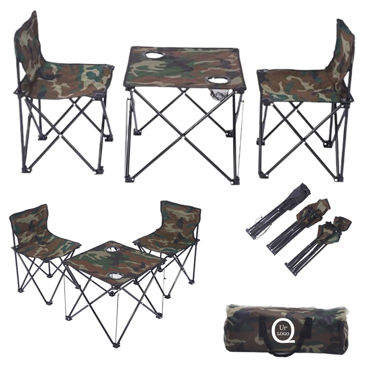 Camouflage Collapsible Table And Chair Suit 1