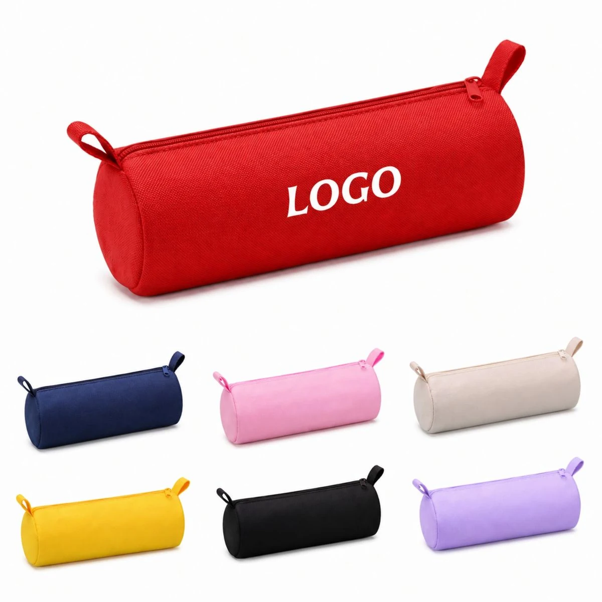 Custom Logo Cylindrical Pencil Case 1