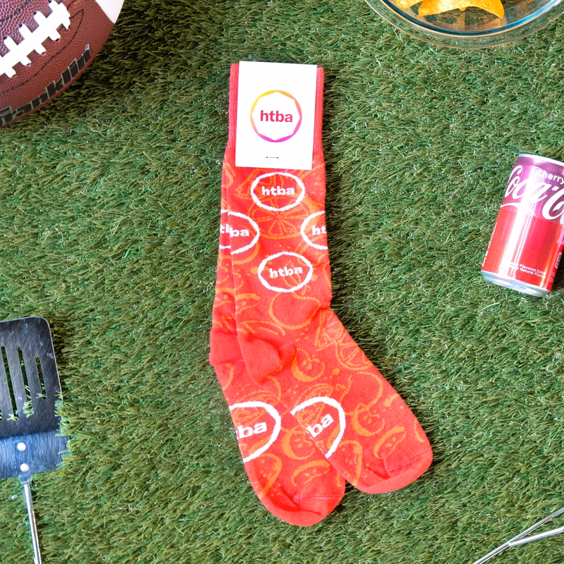 Dress Super Bowl Socks - Festive Footwear for Football Fans - American Made