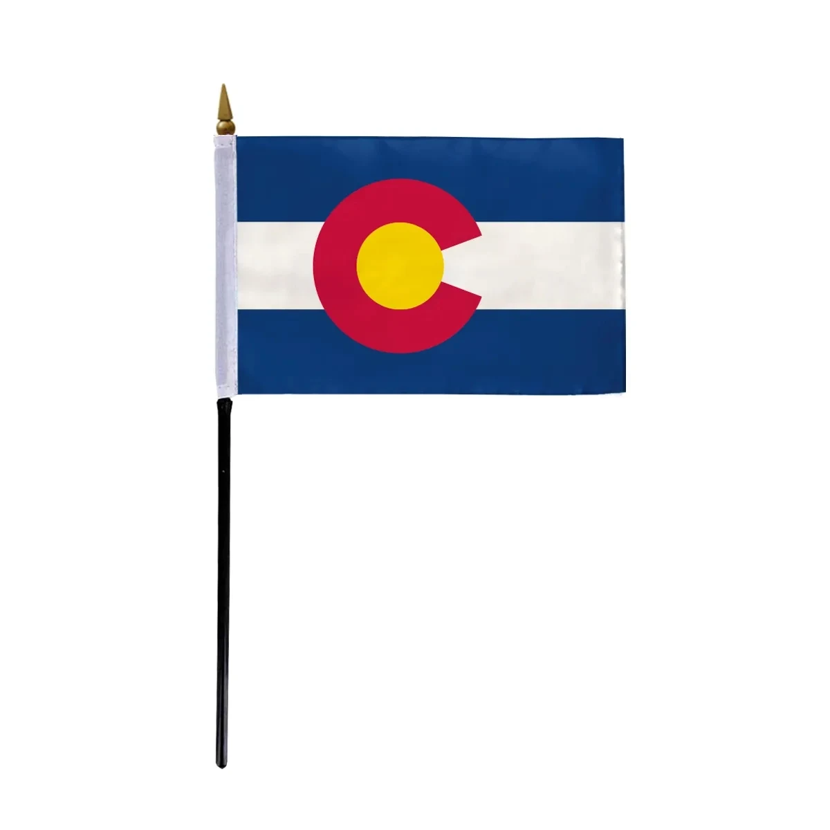 4"x6" & 12"x18'' Colorado ePoly Printed Stick Flags 1