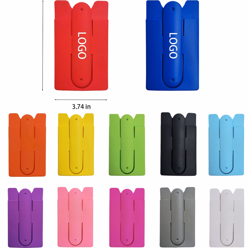 Multi-Functional Mobile Phone Silicone Card Case Stand