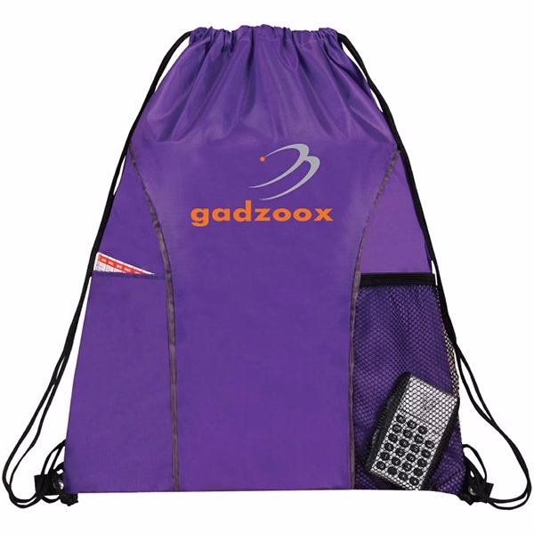 Vernon Dual Pocket Drawstring Bag