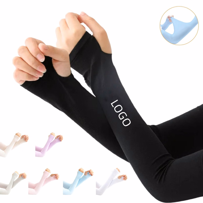 MOQ 20 pcs Ice Silk Cooling Arm Sleeves