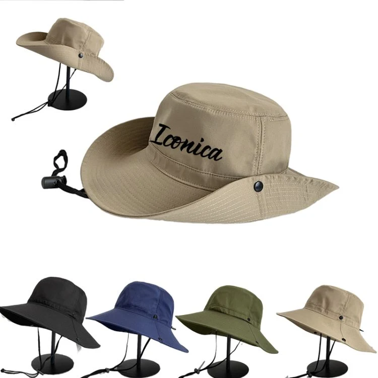Summer Fishing Sun Hat with Chin Cord 1