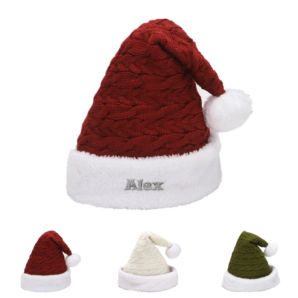 Knitted Woolen Christmas Hat 1