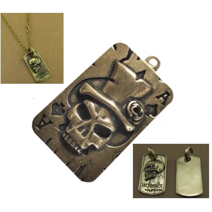 Metal skull token 1