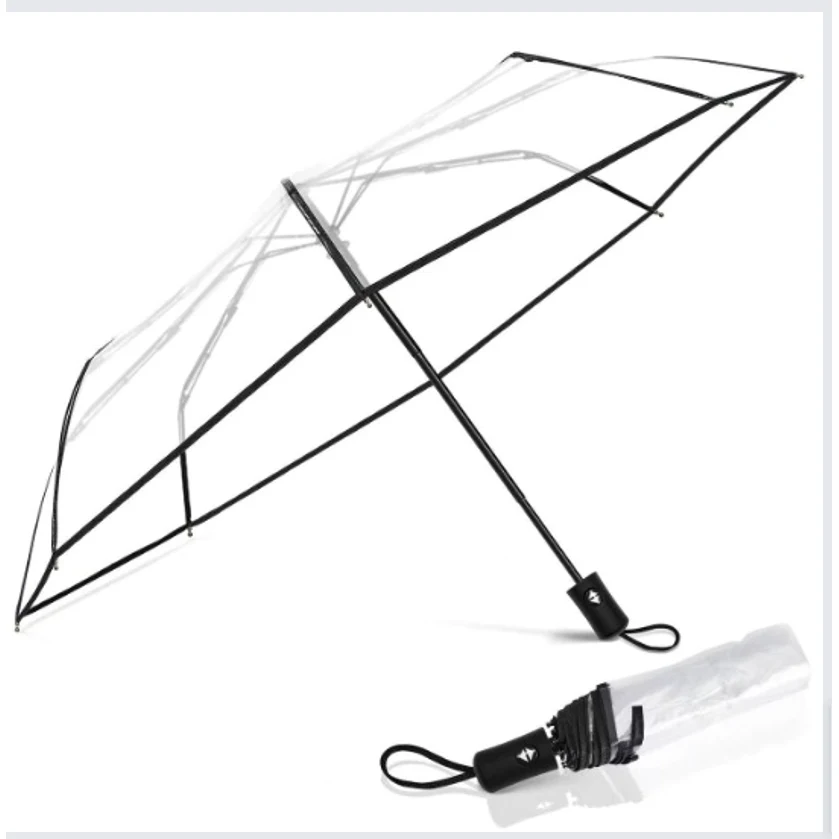 Travel wedding rainy day large full automatic clear umbrella 1