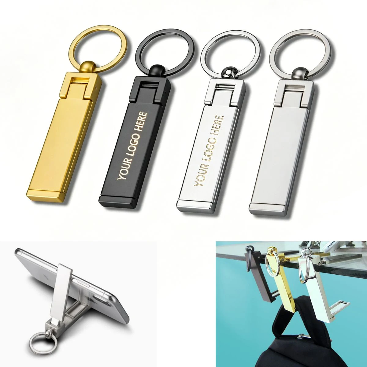 Promotional 2-in-1 Zinc Alloy Hook 1