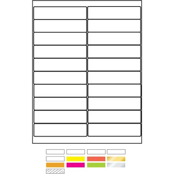 Laser Labels Printed (4"x1") 1
