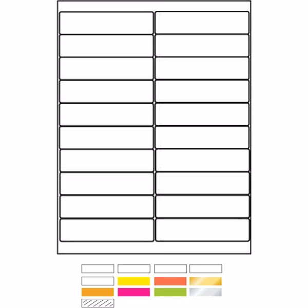 Laser Labels Printed (4"x1")