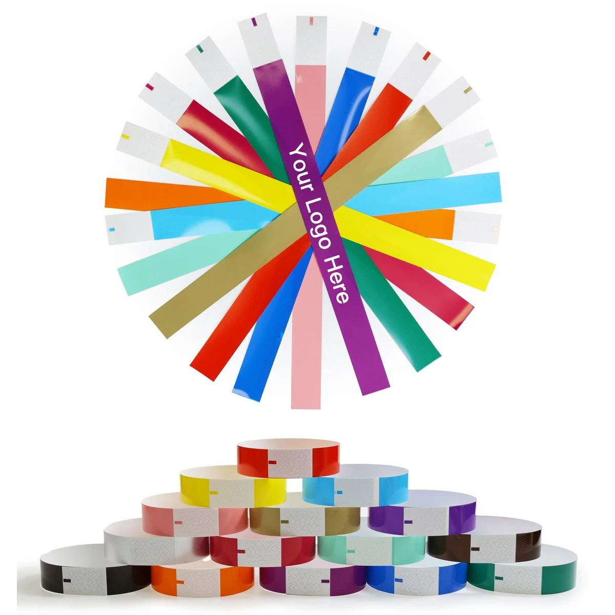 Bulk One Time Use Identification Bracelets for Concert Pass 1