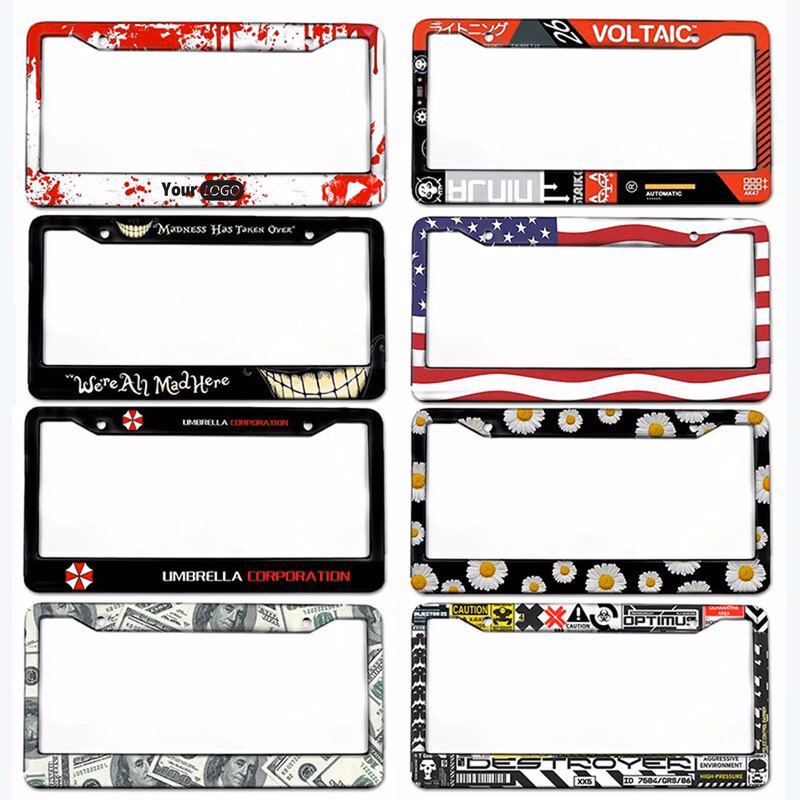 Aluminum Custom Logo Plate Frame