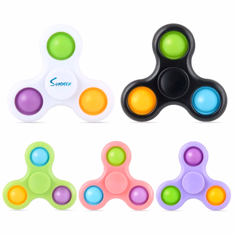 3 Bubbles Fidget Push Pop Spinner