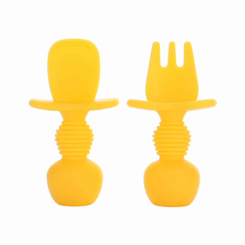 Baby Self-Feeding Utensils - Anti-Choke Design
