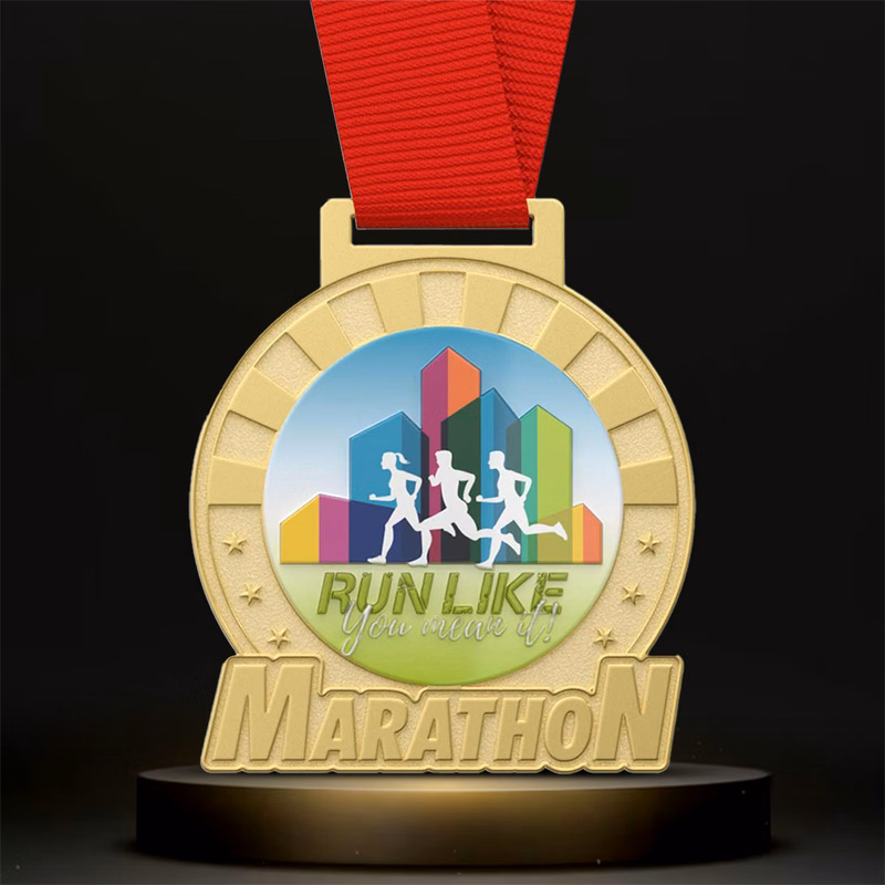 5" UV Printed Marathon Medals