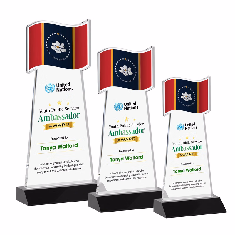 Flag VividPrint™ Award - Black