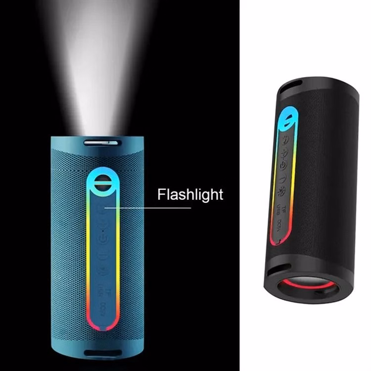 Portable Subwoofer Bluetooth Speaker with Flashlight
