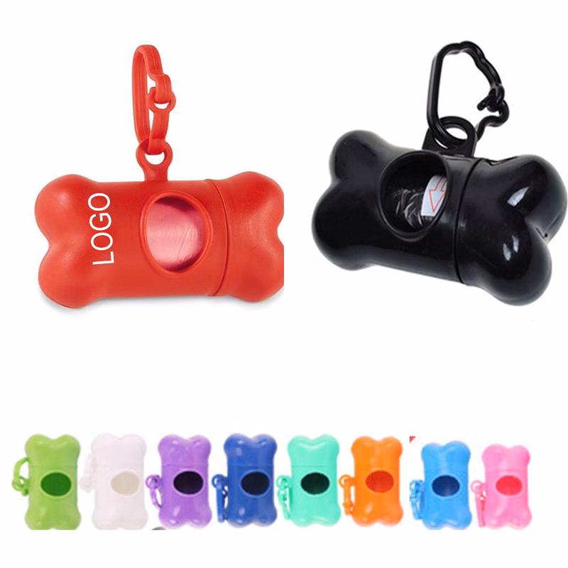 Dog Bone Shaped Pet Waste Storage with 1 Roll Garbage Bag