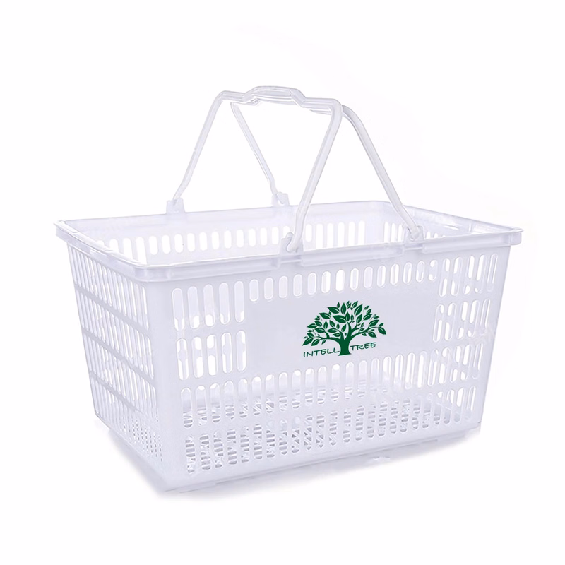 25L Plastic Handheld Shopping Baskets