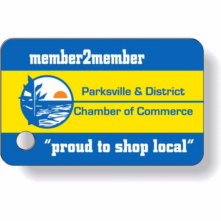 Plastic Key Tag .030 Compressed Laminated PVC (1.25"x2"), Full Colour