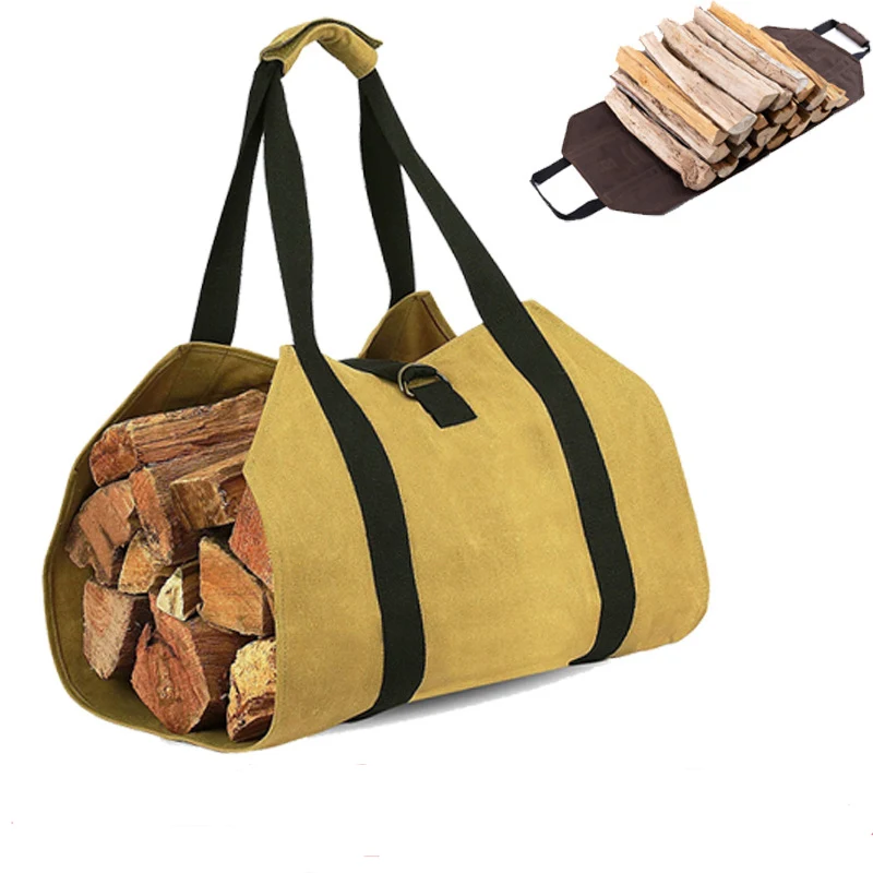 Firewood Log Carrier Tote Bag For Outdoor Camping 1