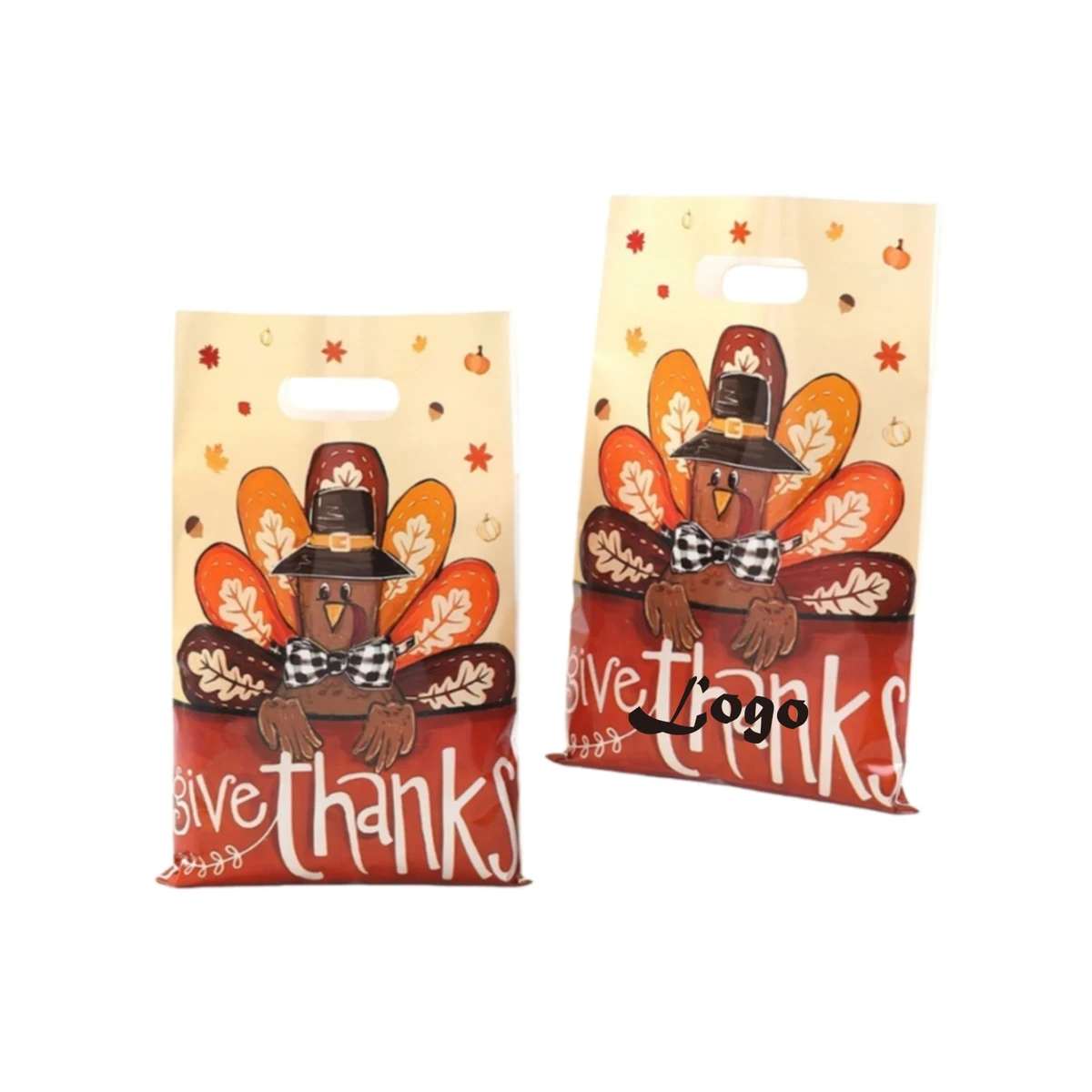 Thanksgiving Themed Gift Bag Favor Pouch 1