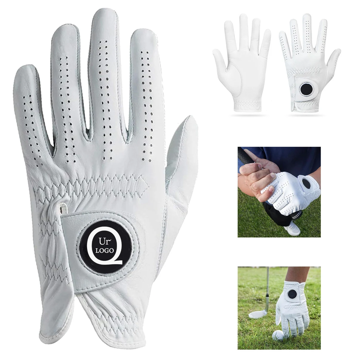 Men'S Single Lambskin Soft Golf Glove 1