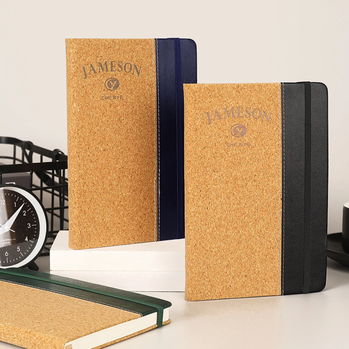 A5 Lined Cork PU Cover Notebook 1