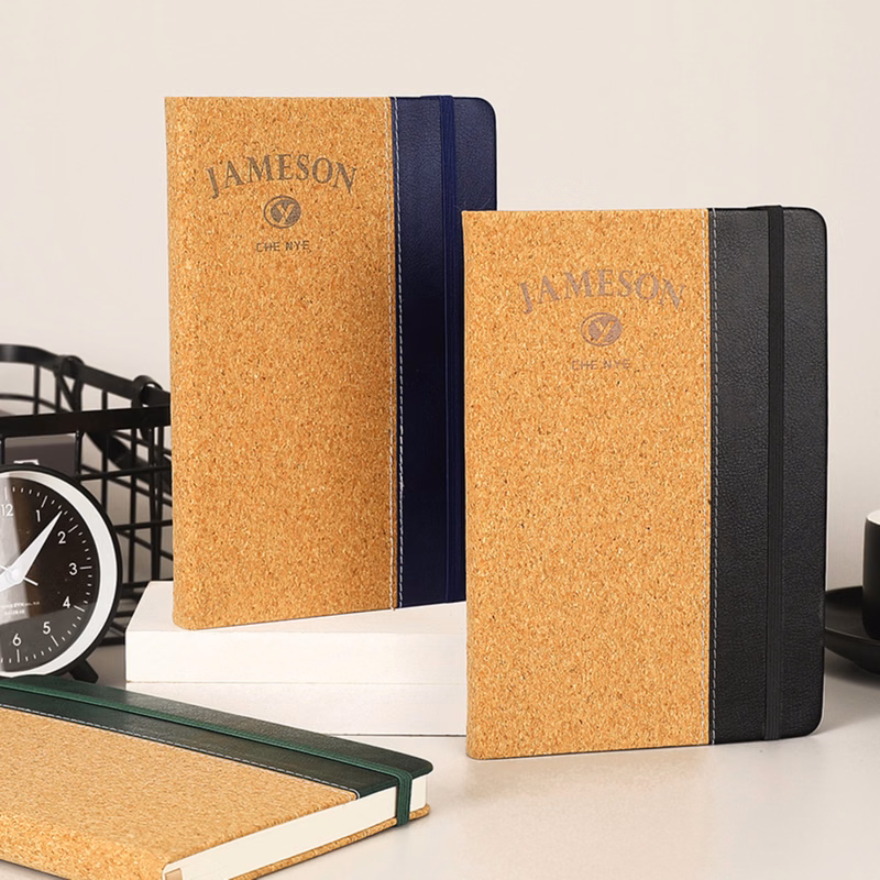 A5 Lined Cork PU Cover Notebook