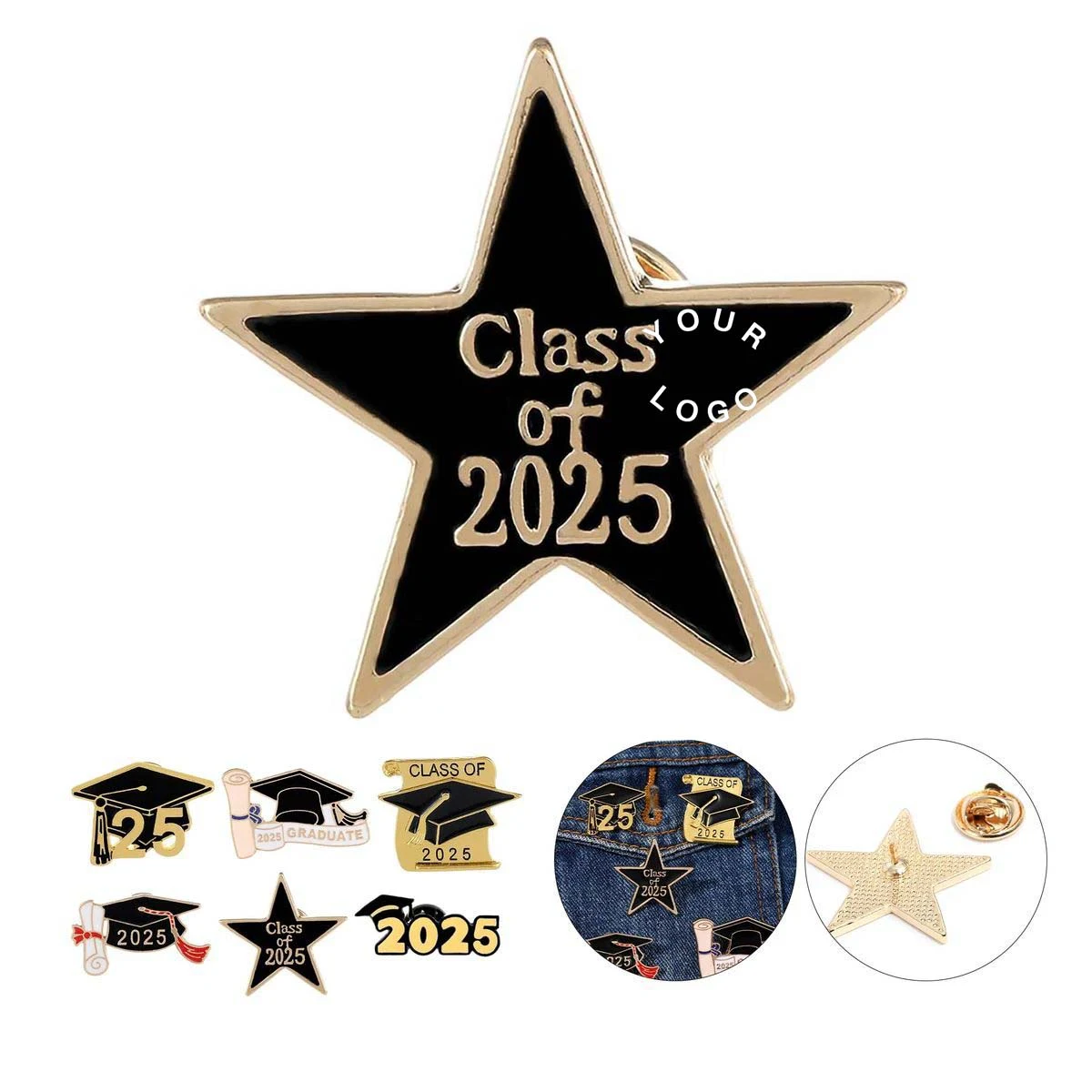 Colorful Graduation Pin for School Celebrations 1