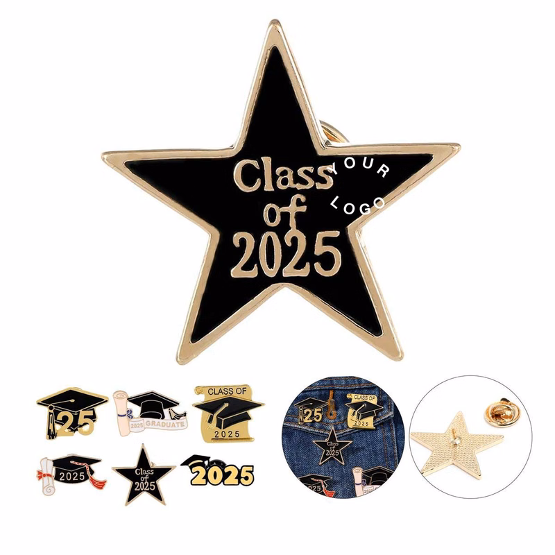 Colorful Graduation Pin for School Celebrations