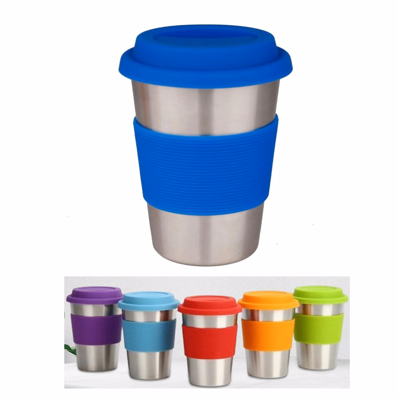 8oz Metal Cup w/ Silicone Sleeve