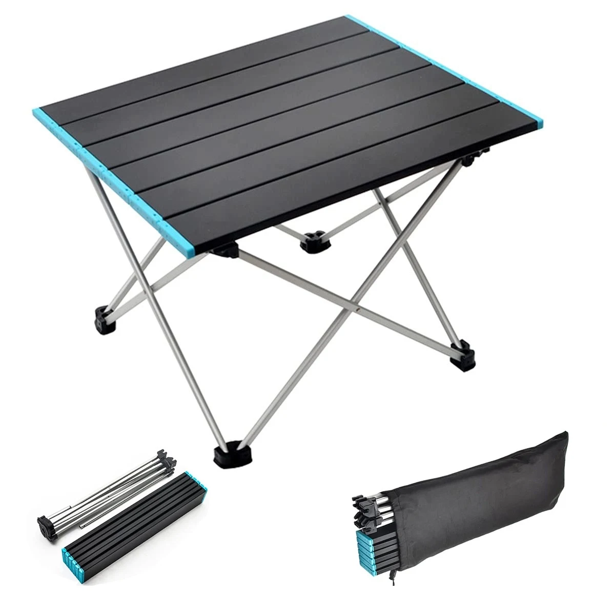 Outdoor Portable Aluminum Top Folding Picnic Table 1