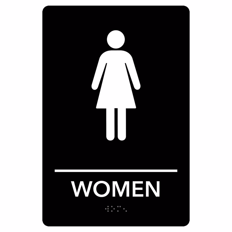 Women Restroom Pre-Designed ADA Sign