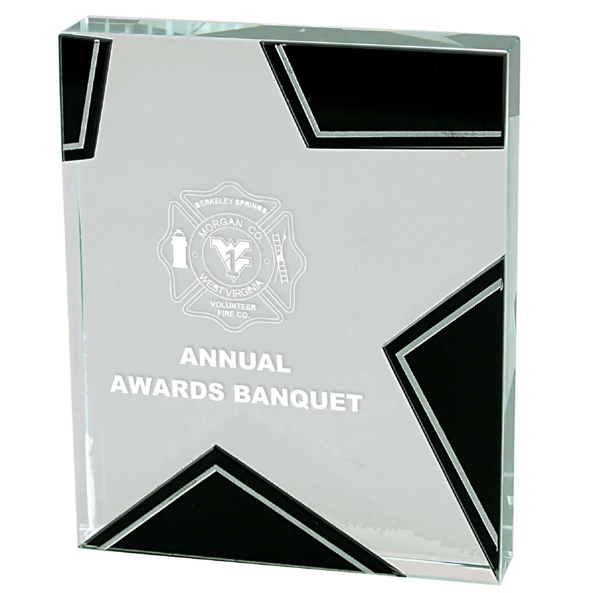Glass Star Award - w5"x6-1/4" 1