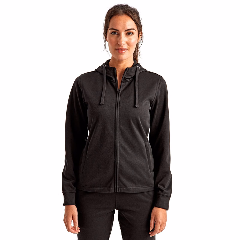 Women's Spun Dyed Full-Zip Hooded Sweatshirt - TD498