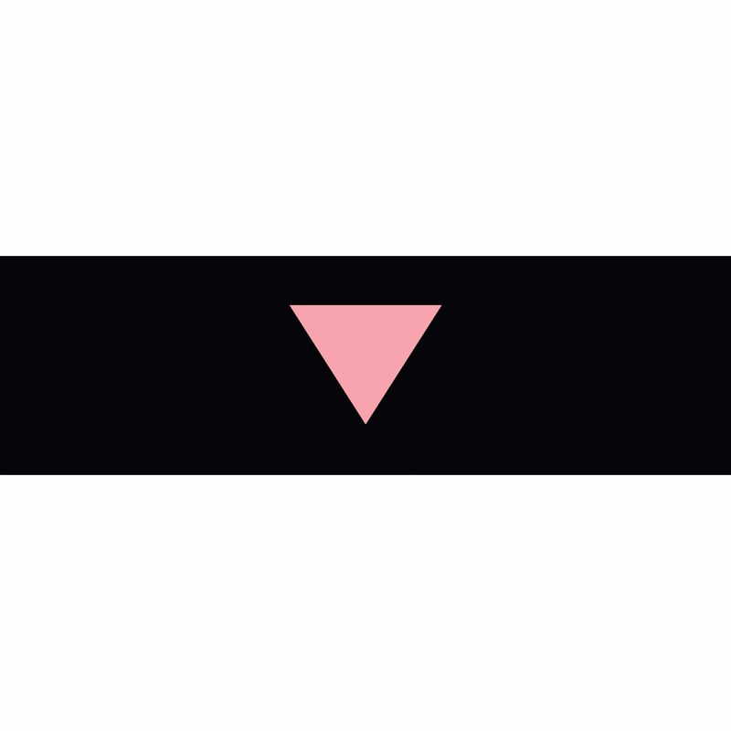 Pink Triangle Window Decals 3" x 10"