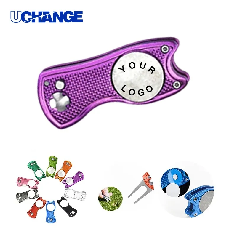Foldable Stainless Steel Golf Divot Tool 1