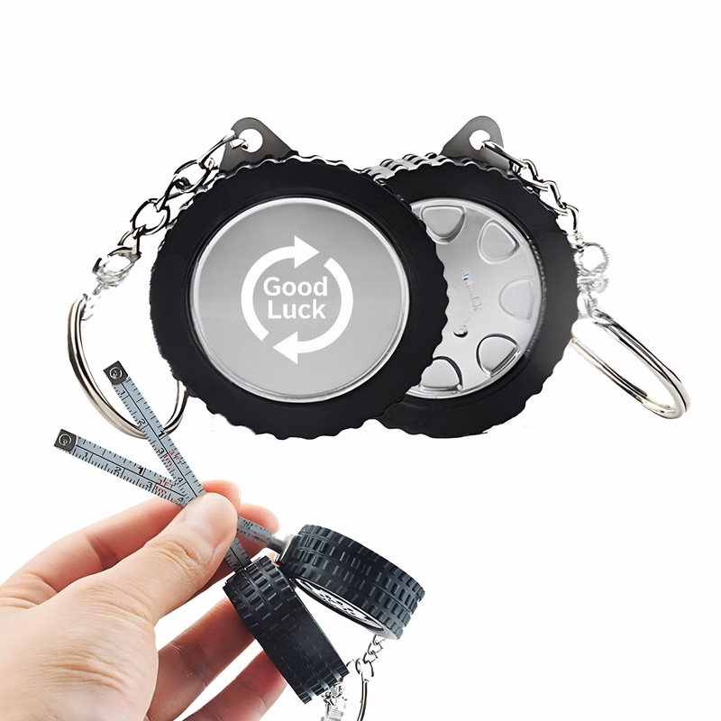 3ft Tire Keychain Steel Tape Measure