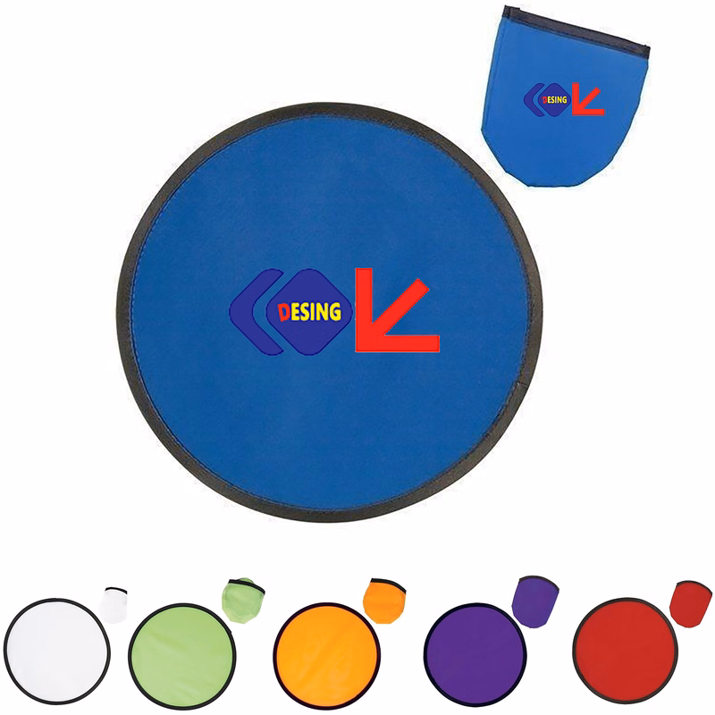 MOQ 100 pcs 10" Folding Flying Disc w/Pouch