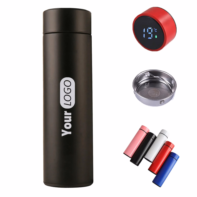 Stainless Steel Water Bottle with LED Temperature Display