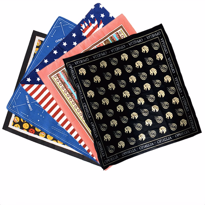 22" Full Color Polyester Square Bandana