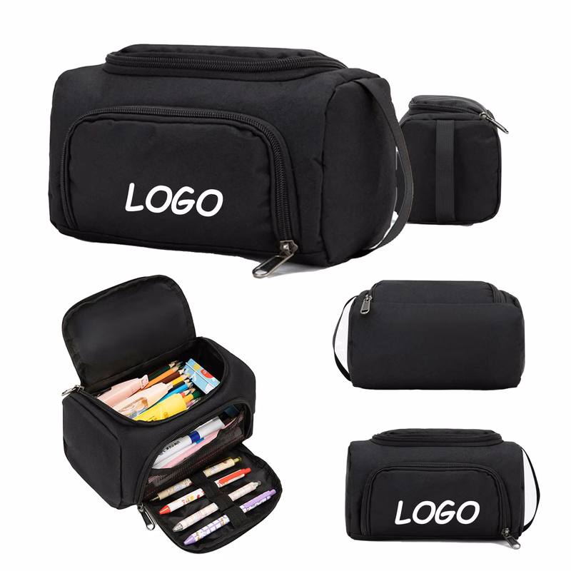 MOQ 10 Large Capacity Stationery Partition Storage Bag
