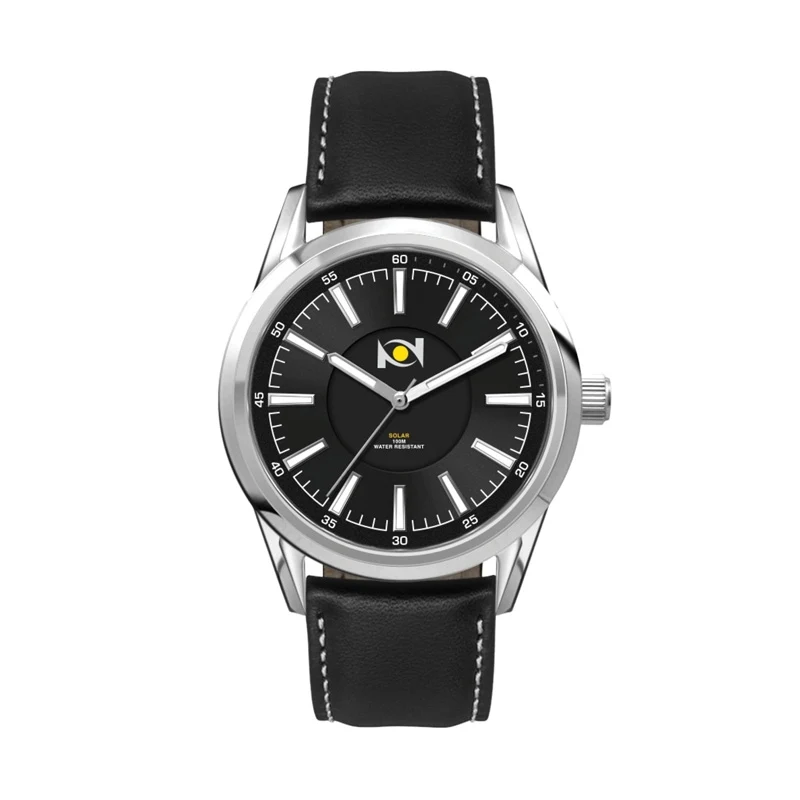 42MM, SS, SILVER CASE, 3-HAND "SOLAR" MVT 1