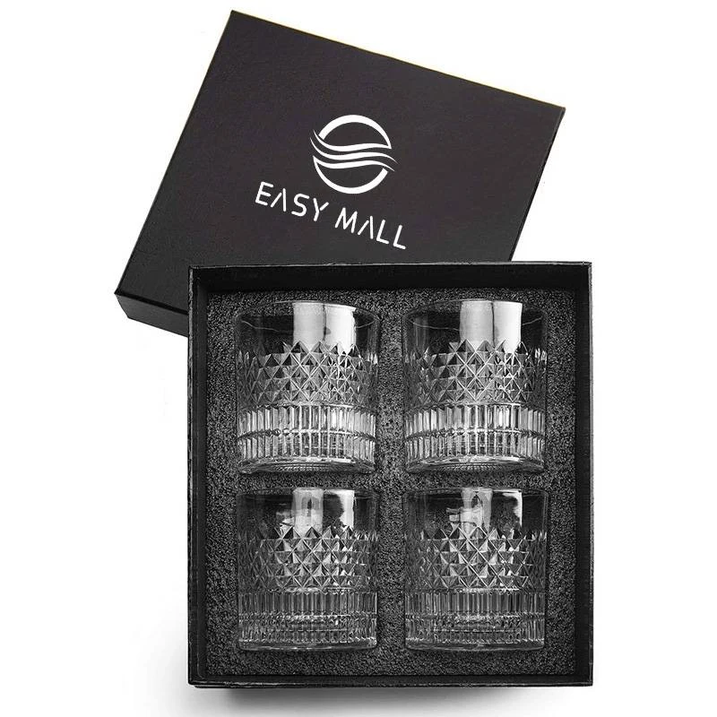 Whiskey Glass Set of 4 with Luxury Gift Box 1