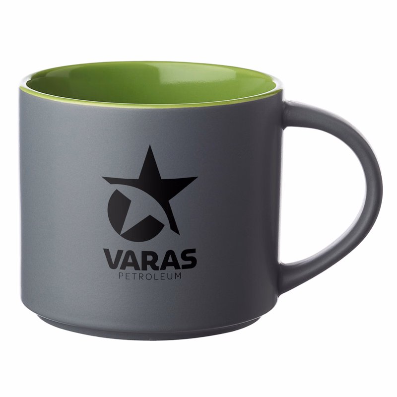16 oz. Rein Matte Stackable Cermic Mug (1 Color Imprint)